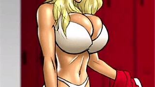 现场#6 视频: Two attractive blondes wager on a massive ebony sh...